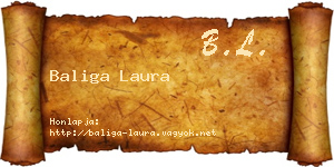Baliga Laura névjegykártya